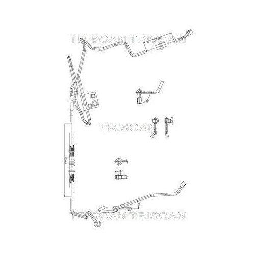 TRISCAN Hydraulikschlauch, Lenkung 8516 29007