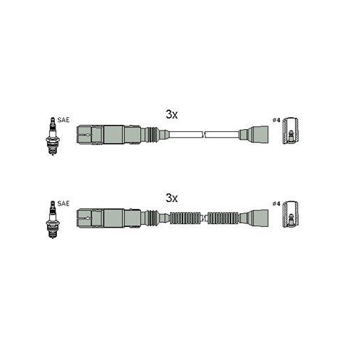 ASTEMO-HITACHI Z&uuml;ndleitungssatz Hueco