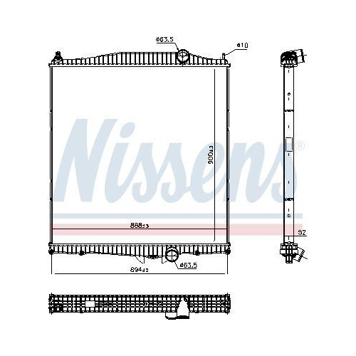 NISSENS K&uuml;hler, Motork&uuml;hlung 606368