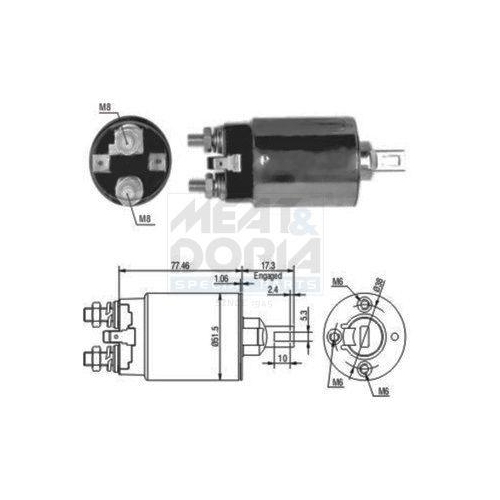 MEAT & DORIA Magnetschalter, Starter 46057