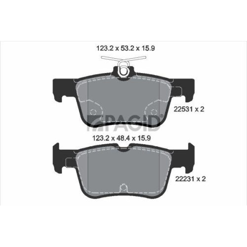 PAGID Bremsbelagsatz, Scheibenbremse T4181N