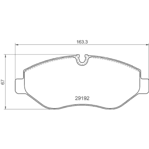 DON Bremsbelagsatz, Scheibenbremse PCP1629