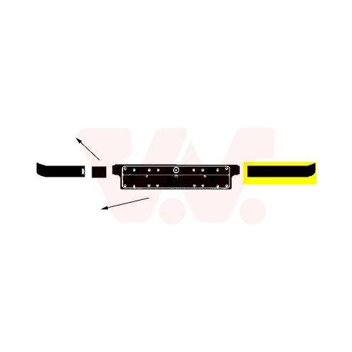 VAN WEZEL Zier-/Schutzleiste, Sto&szlig;f&auml;nger ** Equipart ** 0640581