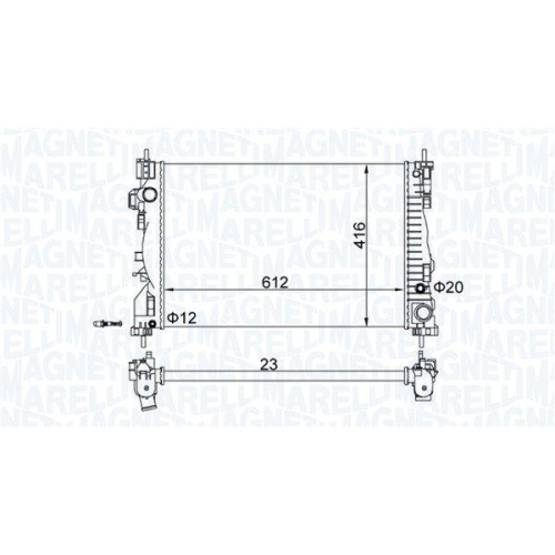 MAGNETI MARELLI K&uuml;hler, Motork&uuml;hlung 350213129700