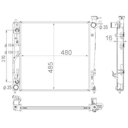 MAHLE K&uuml;hler, Motork&uuml;hlung CR 1892 000S