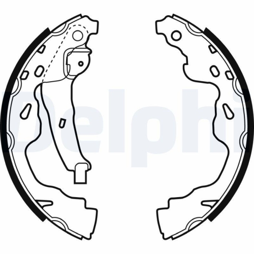 DELPHI Bremsbackensatz LS1961