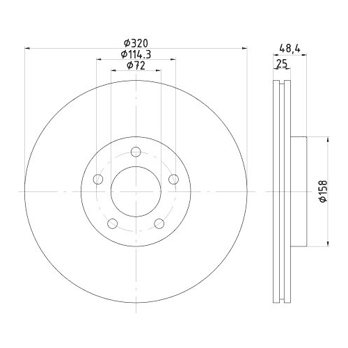 TEXTAR Bremsscheibe PRO 92223503