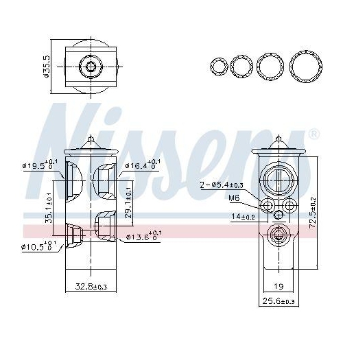 NISSENS Expansionsventil, Klimaanlage ** FIRST FIT ** 999451