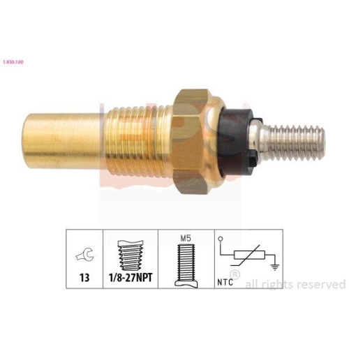 EPS Sensor, K&uuml;hlmitteltemperatur Made in Italy - OE Equivalent