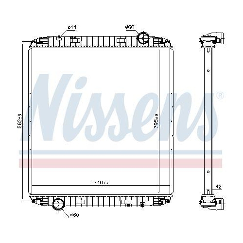 NISSENS K&uuml;hler, Motork&uuml;hlung 6063730