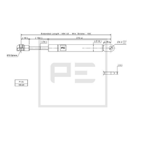 PE Automotive Gasfeder 030.359-00A