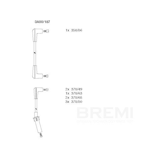 BREMI Z&uuml;ndleitungssatz 3A00/187