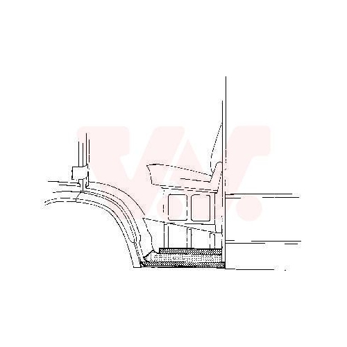 VAN WEZEL Einstiegsblech 3070101