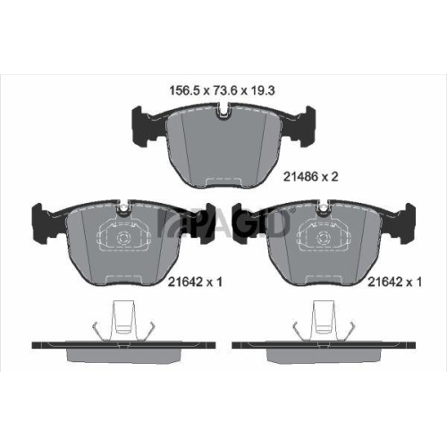 PAGID Bremsbelagsatz, Scheibenbremse T1136N