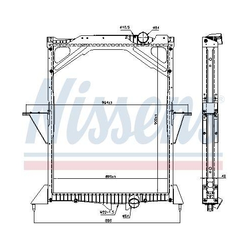 NISSENS K&uuml;hler, Motork&uuml;hlung 65466A