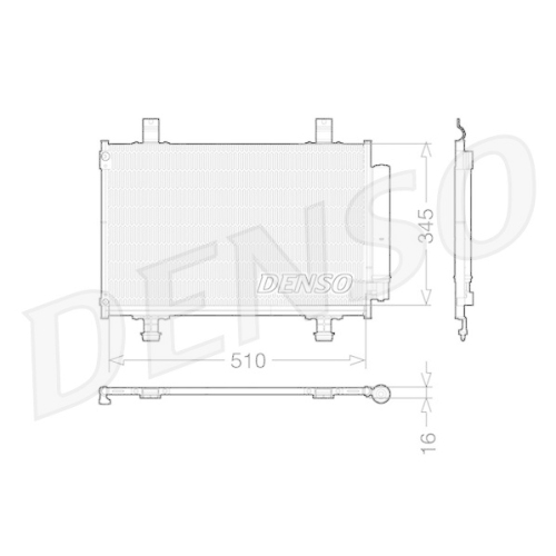 DENSO Kondensator, Klimaanlage DCN47010