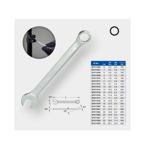 Ring-Maulschl&uuml;ssel, 24 mm BRILLIANT TOOLS BT011924