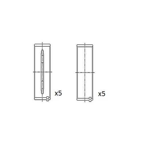 FAI AutoParts Kurbelwellenlagerschale BM1057-STD