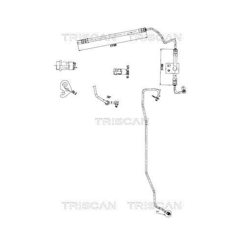 TRISCAN Hydraulikschlauch, Lenkung 8516 16034