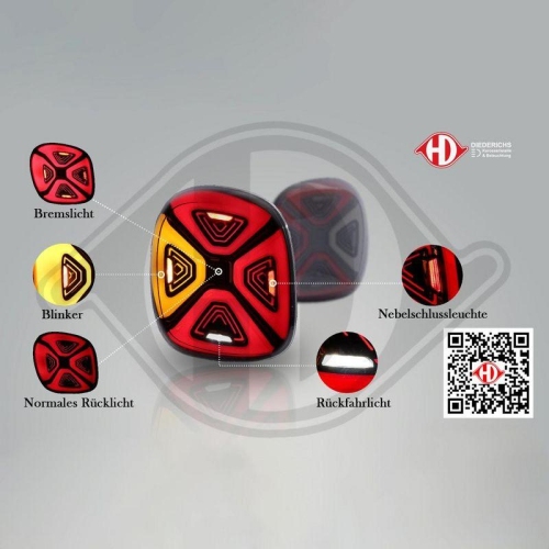 DIEDERICHS Heckleuchtensatz HD Tuning 1607296