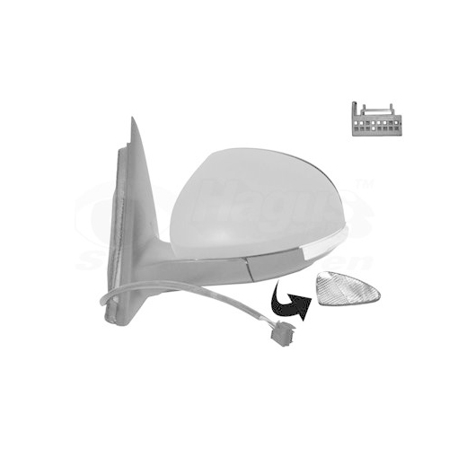 VAN WEZEL Au&szlig;enspiegel * HAGUS * 7606817