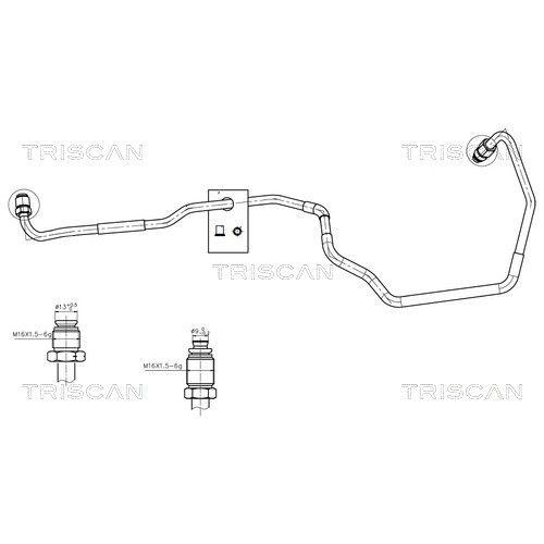 TRISCAN Hydraulikschlauch, Lenkung 8516 43007