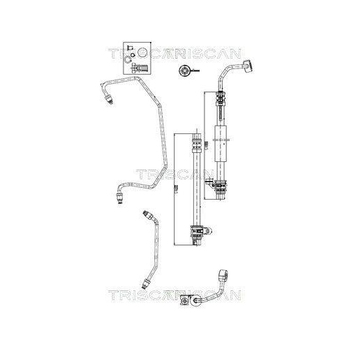 TRISCAN Hydraulikschlauch, Lenkung 8516 43001