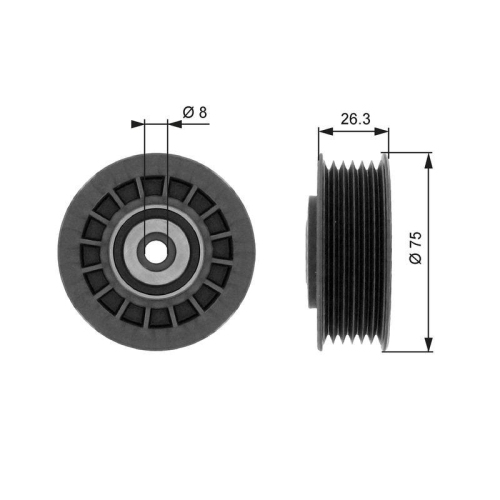 GATES Spannrolle, Keilrippenriemen DriveAlign&trade; T38092
