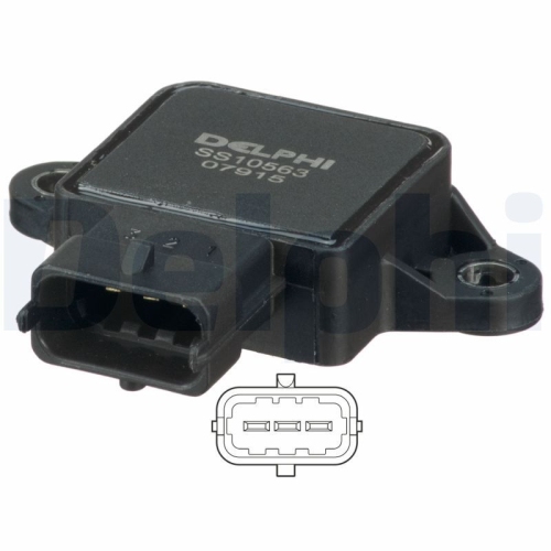 DELPHI Sensor, Drosselklappenstellung SS10563-12B1