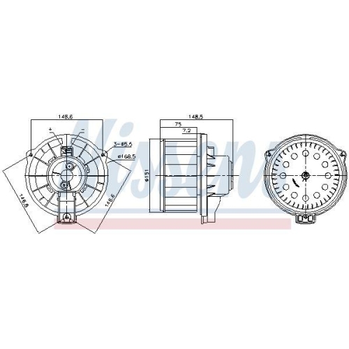 NISSENS Innenraumgebläse 87620