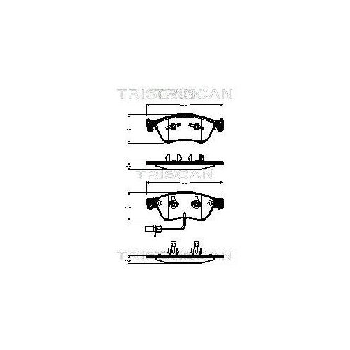 TRISCAN Bremsbelagsatz, Scheibenbremse 8110 29068