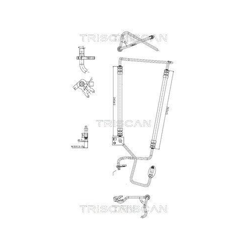 TRISCAN Hydraulikschlauch, Lenkung 8516 28006