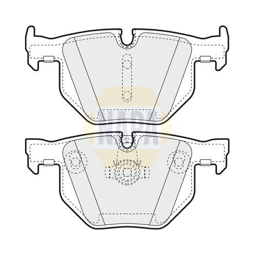 NAPA Bremsbelagsatz, Scheibenbremse NAPA NBP1067