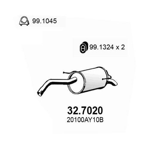 ASSO Endschalld&auml;mpfer 32.7020