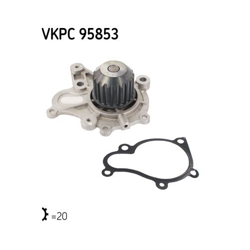 SKF Wasserpumpe, Motork&uuml;hlung Aquamax VKPC 95853