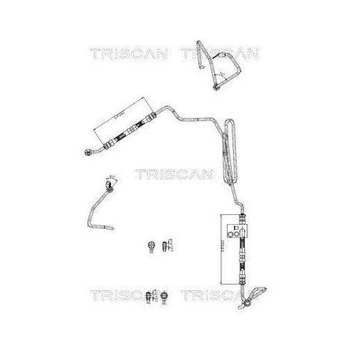 TRISCAN Hydraulikschlauch, Lenkung 8516 29047