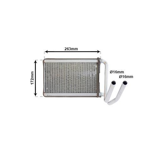 VAN WEZEL W&auml;rmetauscher, Innenraumheizung 83006169