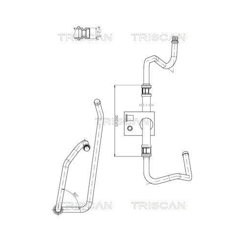 TRISCAN Hydraulikschlauch, Lenkung 8516 28013