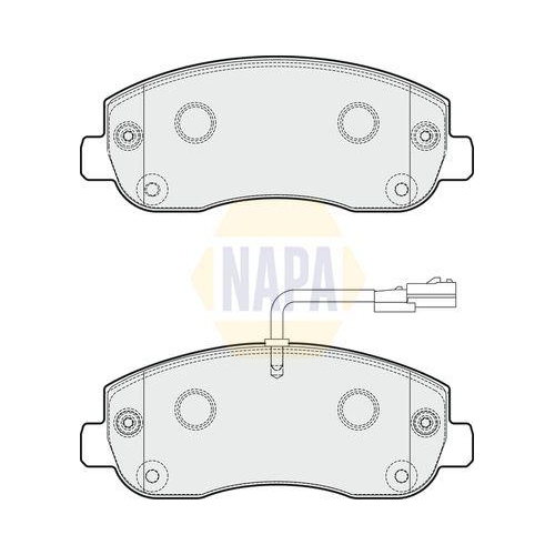NAPA Bremsbelagsatz, Scheibenbremse NAPA NBP1068