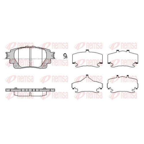 REMSA Bremsbelagsatz, Scheibenbremse 1871.00