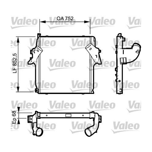 VALEO Ladeluftkühler NEW ORIGINAL PART 818781