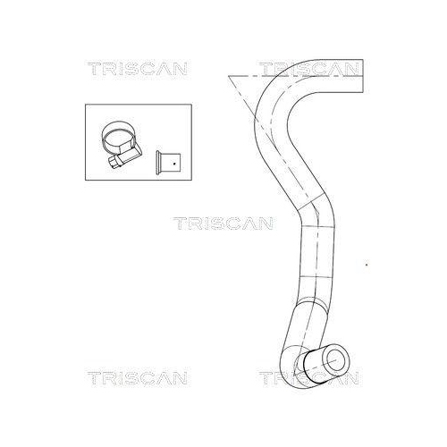 TRISCAN Hydraulikschlauch, Lenkung 8516 11023