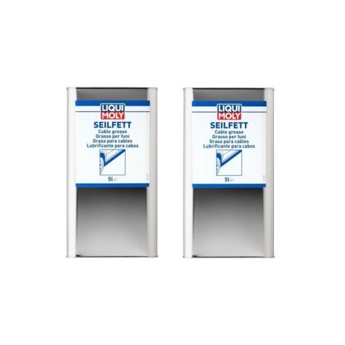 2X LIQUI MOLY Seilfett 5 Liter Dose - Hohlraumversiegelung 6124 - 10 Liter