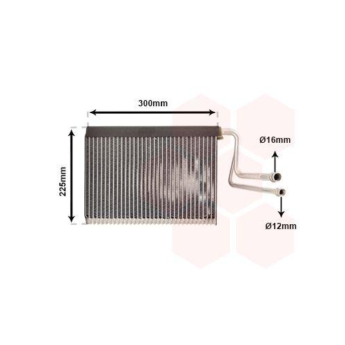 VAN WEZEL Verdampfer, Klimaanlage