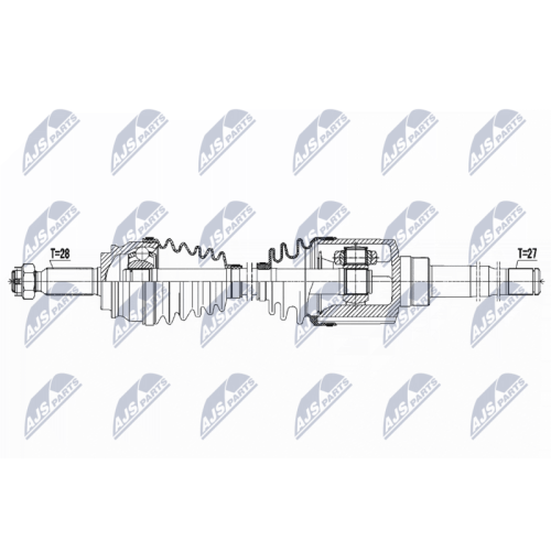 NTY Antriebswelle NPW-CH-044