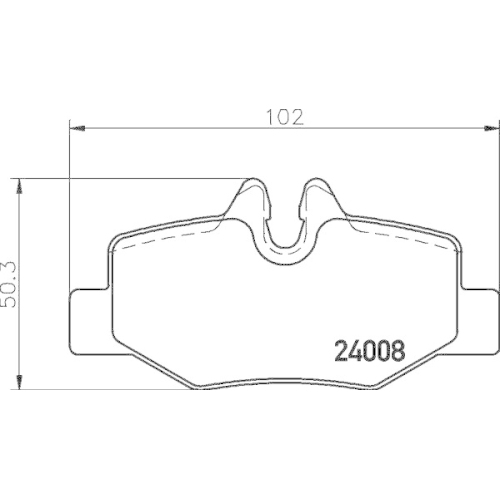 DON Bremsbelagsatz, Scheibenbremse PCP1640
