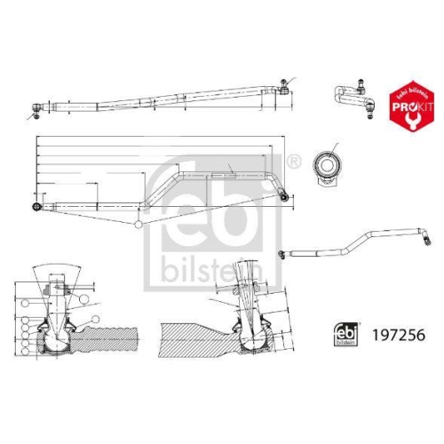 FEBI BILSTEIN Lenkstange ProKit 197256