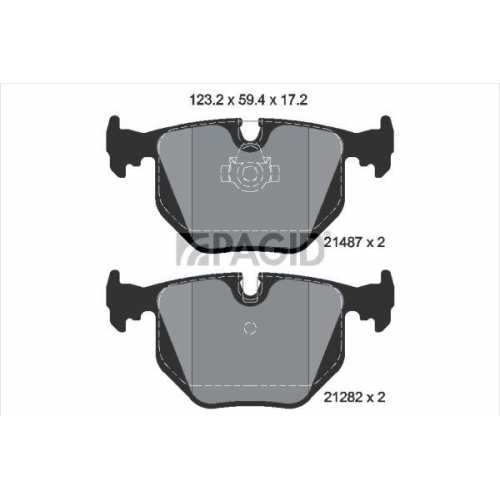 PAGID Bremsbelagsatz, Scheibenbremse T1117N