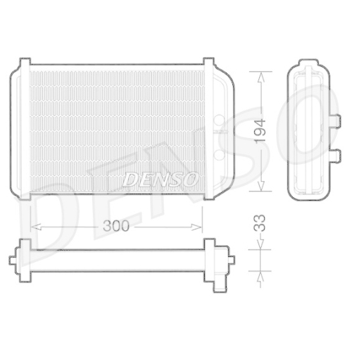 DENSO W&auml;rmetauscher, Innenraumheizung DRR09033