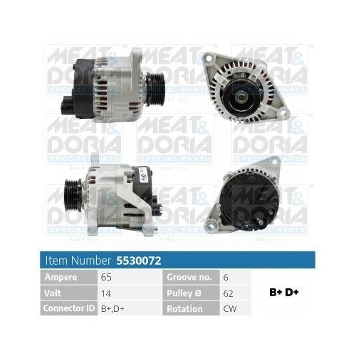 MEAT & DORIA Generator 5530072